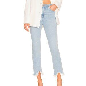 Jonathan Simkhai River High Rise Straight Jean in Light Riviera Blue sz 27